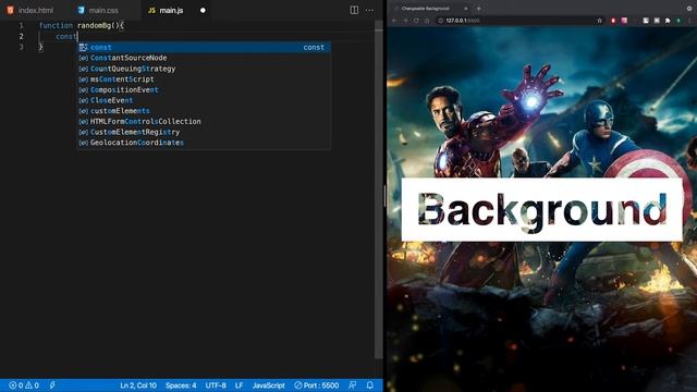 Changeable Background JavaScript HTML CSS | How to make Background with Random Images? смотреть онлайн