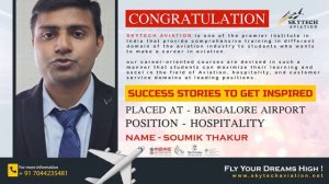 Congratulations Soumik Thakur For Your Bright Future - Skytech Aviation @SKYTECHAVIATION