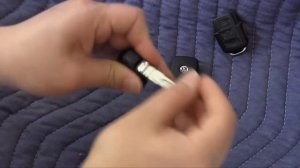 VW and Audi key remote disassembly for replacement of key ring, flip key, and immobilizer chip