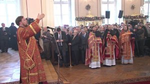Патриарх совершил литургию в храме мц. Татианы при МГУ