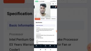 Intel Pentium Gold G7400 Desktop