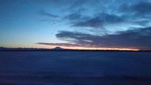 Яркий закат