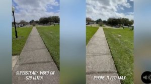 Galaxy S20 Ultra Camera vs iPhone 11 Pro Max Video Stabilization Test - WOW!