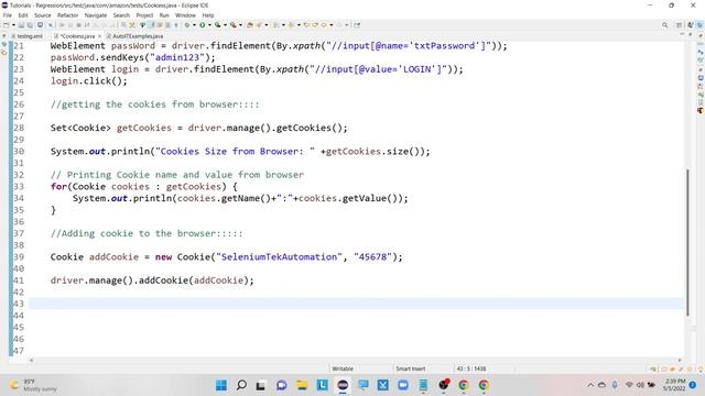 Cookies in Selenium || How to Automate Cookies in Selenium