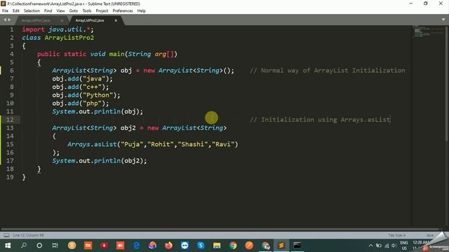#1.4 Java Collections Framework in Hindi | How to Initialize an ArrayList