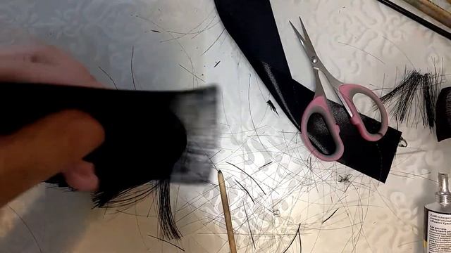 Прическа для куклы. Волосы из атласной ленты. смотреть онлайн