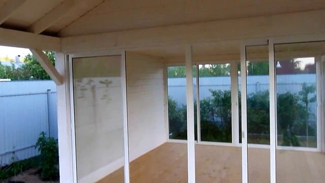 Застекленная беседка № 17 БОЛЬШОЙ ОАЗИС (на 20 человек) - "Русская Беседка" смотреть онлайн