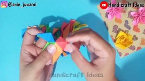 ORIGAMI KUSUDAMA 3D STAR || HOW TO MAKE ORIGAMI MODULAR STAR