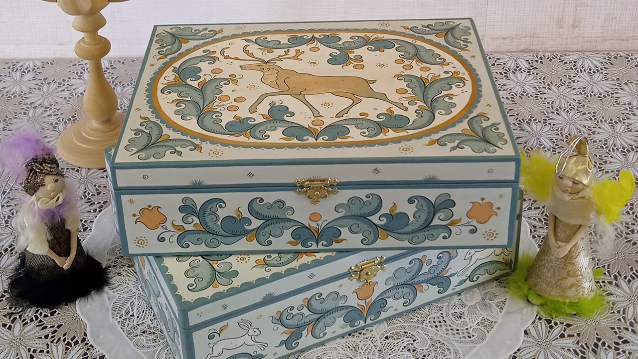 Шкатулки расписные .