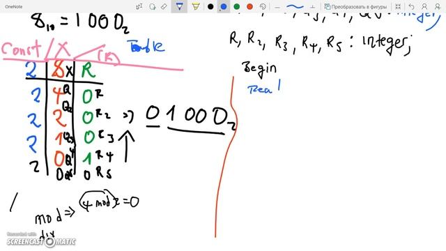 Conversion to Base 2 Pascal Programming Explained