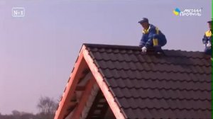 обучающее видео 6 Монтаж конька металлочерепи