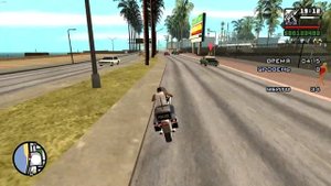 GTA: SA — Прохождение миссии "полицейского" на мотоцикле.