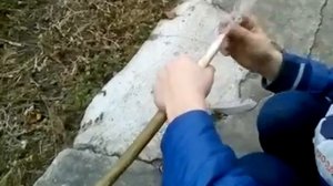 Как сделать копьё в домашних условиях