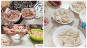 "Жизнь на пенсии".. Дегустация рыбы.)) Налепила вареников с квашенной капустой.