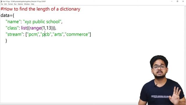 How To Find Length Of A Dictionary || Python Tutorial In Hindi || Tutorial 111