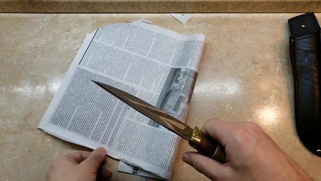 После Заточки. Нож Сокол. Изготовитель Окские ножи. Кованая сталь 95х18 смотреть онлайн