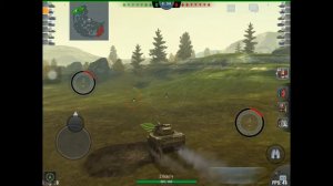 Обозо танка М8А1 в игре World of Tanks blitz.