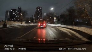 Driving in Moscow city: Люблино - Рязанский - Текстильщики 24/12/2023 (timelapse 4x)