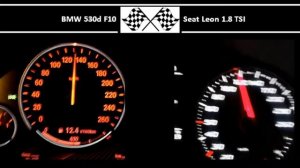 BMW 530d F10 VS. Seat Leon 1.8 TSI - Acceleration 0-100km/h