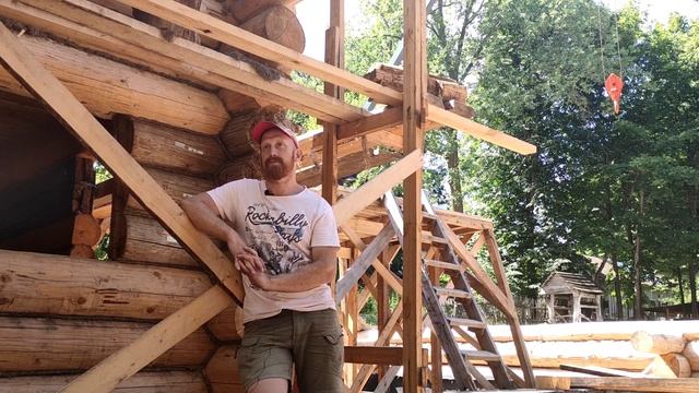 Июль 2021. Евгений Раков. Хроники реставрации Павловского дома (2 пол. 19 в, д. Раково, Коверн. р.)