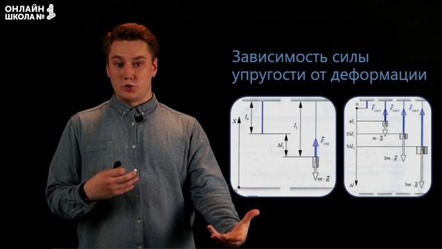 Сила упругости. Зависимость силы упругости от деформации. Закон Гука. Видеоурок 17. Физика 7 класс смотреть онлайн
