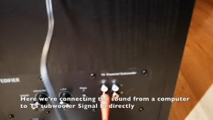 Edifier R1855DB Sub Out volume problem (+T5 subwoofer)