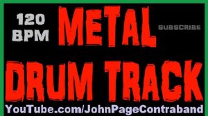 Thrash Metal Drum Backing Track 120 bpm