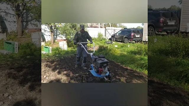 Самодельная борона для мотоблока. Борьба с сорняками. смотреть онлайн