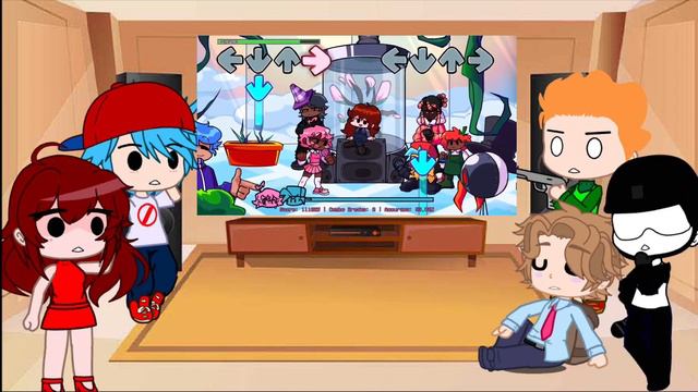 Impostor Human Hijinks DEMO || Fnf React To Among Us/Black Imposter V4 смотреть онлайн