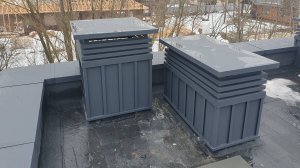 Монтаж Парапетов на современную плоскую кровлю без саморезов.