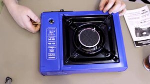 настольная газовая плита с керамической горелкой следопыт. для кемпинга.