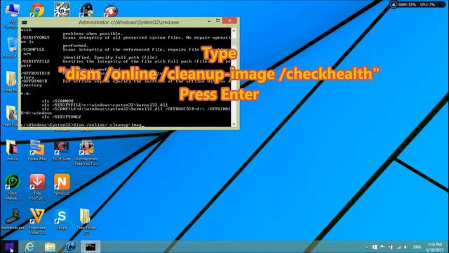 how use sfc scannow