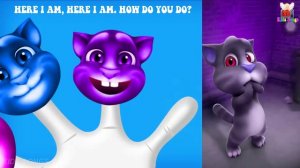 Talking Tom Finger Family Learn Colors - Colours for Kids Animation Education Cartoon Compilation