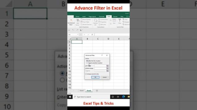 Excel Advanced Filter or Criteria | How to use advanced filter in excel | Dynamic Filter