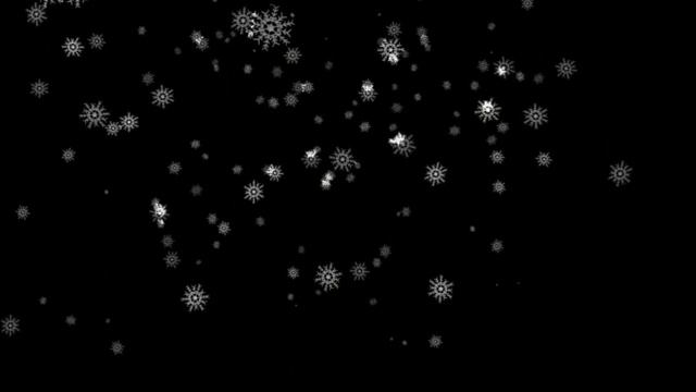 Футаж Снег идет на прозрачном фоне. Снежинки кружатся и падают. смотреть онлайн
