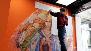 Холодный трансфер -переводная бумага альтернатива росписи стен. Краткий обзор фотопечати по стенам.