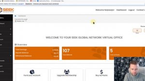 заработок без вложений seek global network 125$ в подарок через 60 дней