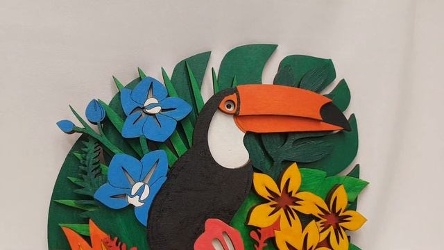 3D раскраска Тукан смотреть онлайн