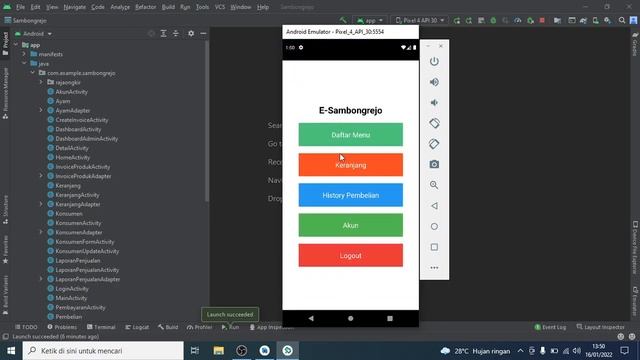 Aplikasi Penjualan Makanan Berbasis Android - Android Studio JAVA MySQL смотреть онлайн