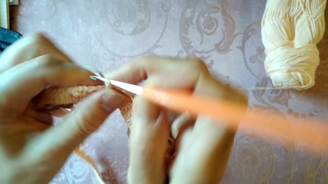 Круглая кокетка крючком //начинаю вязать летнюю кофточку