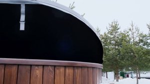 Как сохранить тепло в воды в купели | Теплоизоляция купели | Утепляем купель | Крышка для купели