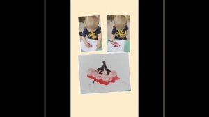 В группе "Зайчата" прошло рисование на тему "Рябинка в снегу"