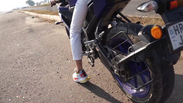 Minimum Height For Yamaha R15 V3 BS6 || Height Test For Yamaha R15 V3 || Yamaha R15 V3