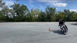 Мотоджимхана Красноярск убрался на финишном развороте Regulmoto Alien Monster 300