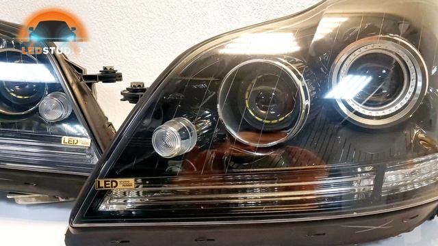 Mercedes GL 164 фары модернизация