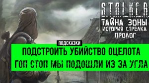 сталкер тайны зоны История Стрелка пролог Подстроить убийство Оцелота Гоп стоп мы подошли из за угла