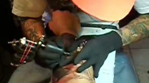 RANE TATTOOING THE JACKEL ON TATTOO DEMON