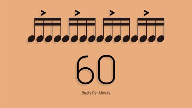 BPM = 60　メトロノーム - metronome - 16分 アクセント1-2 смотреть онлайн