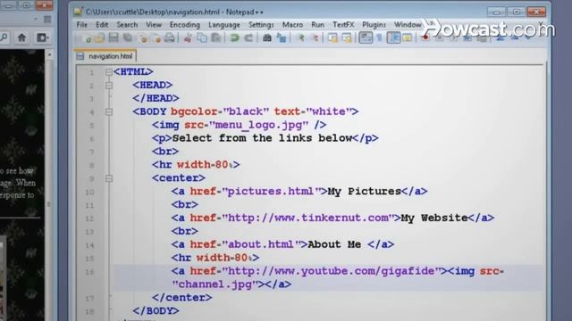 HTML Tutorial: Navigation