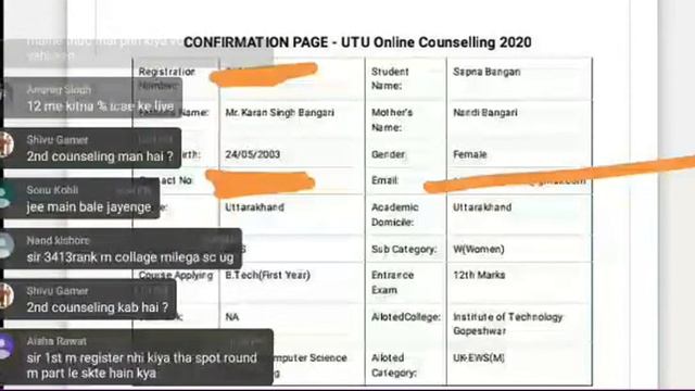🔴LIVE:UTU COUNSELLING & PROBLEM'S | ASK YOUR DOUBT's #AskMe
